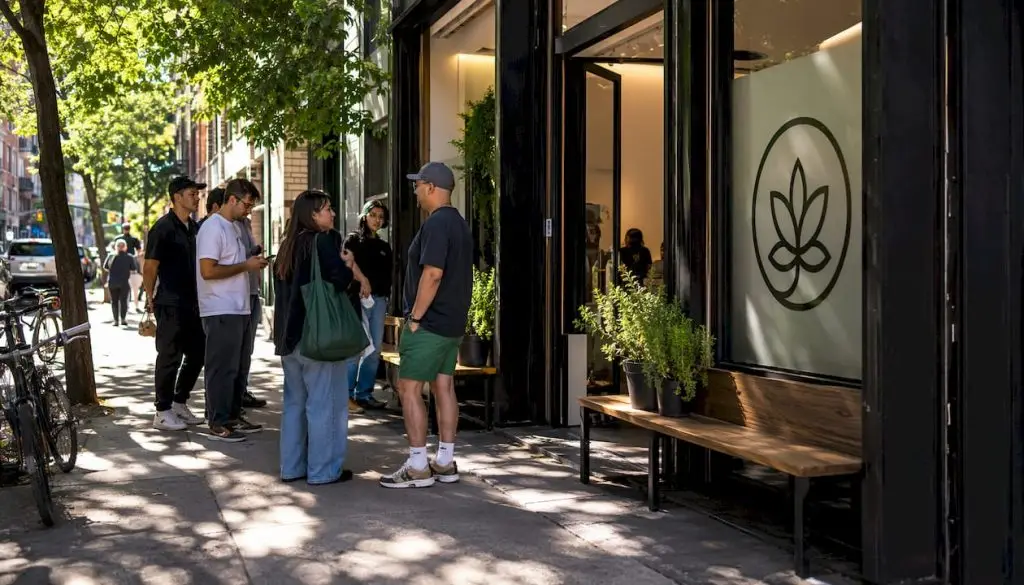 Manhattan licensed cannabis dispensary storefront