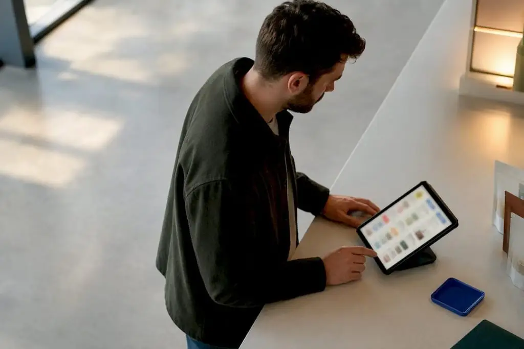 New York shopper reviewing a dispensary menu